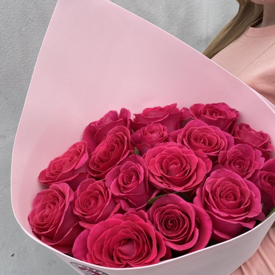 Букеты из розовых роз 70 см (Эквадор) артикул  27456