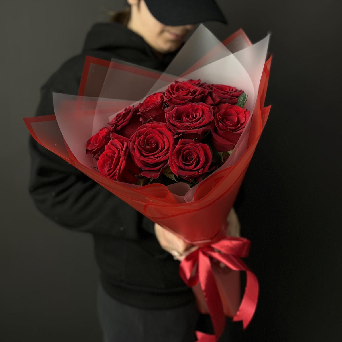 Эквадорские красные роза 40 см