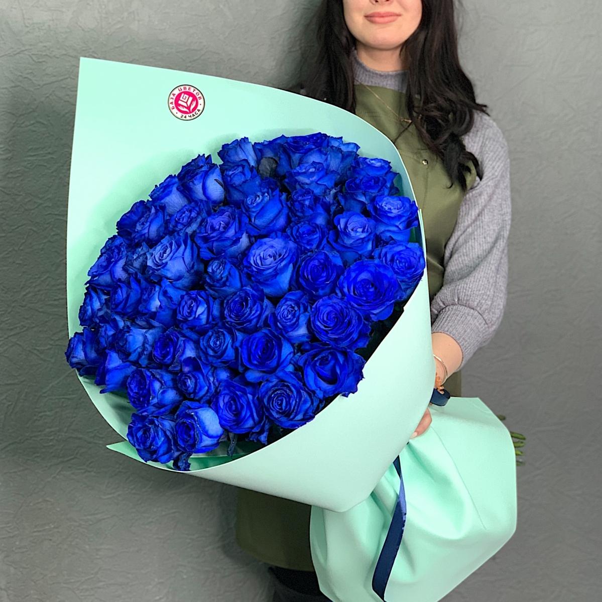 Букеты из синих роз (Эквадор) [articul: 27600]