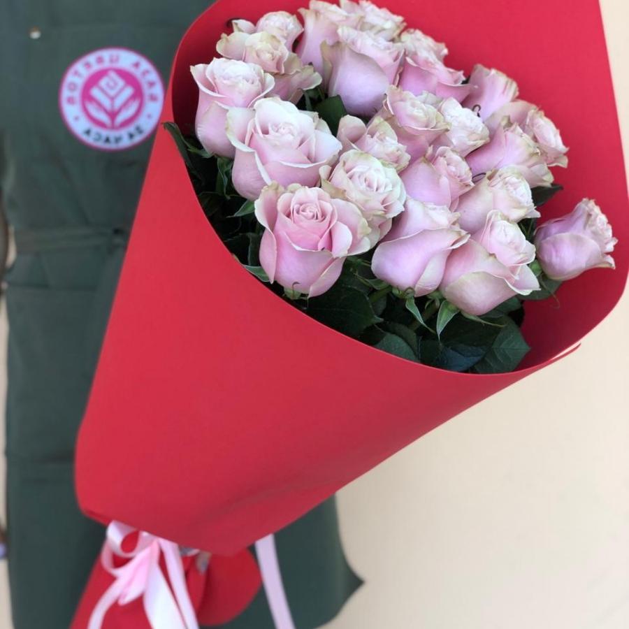 Букеты из розовых роз 80 см (Эквадор) (код товара  29112)