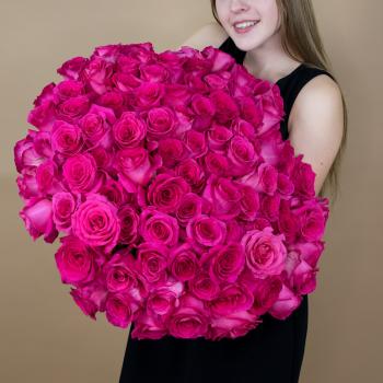 Букет из розовых роз 75 шт. (40 см) [код: 12936]