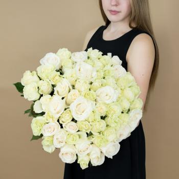 Букет из белых роз 101 шт 40 см (Эквадор) Артикул  13320y