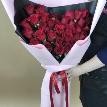 Букеты из красных роз 70 см (Эквадор) код  16680slav